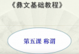 滇南彝语文第五课：称谓(教学视频)